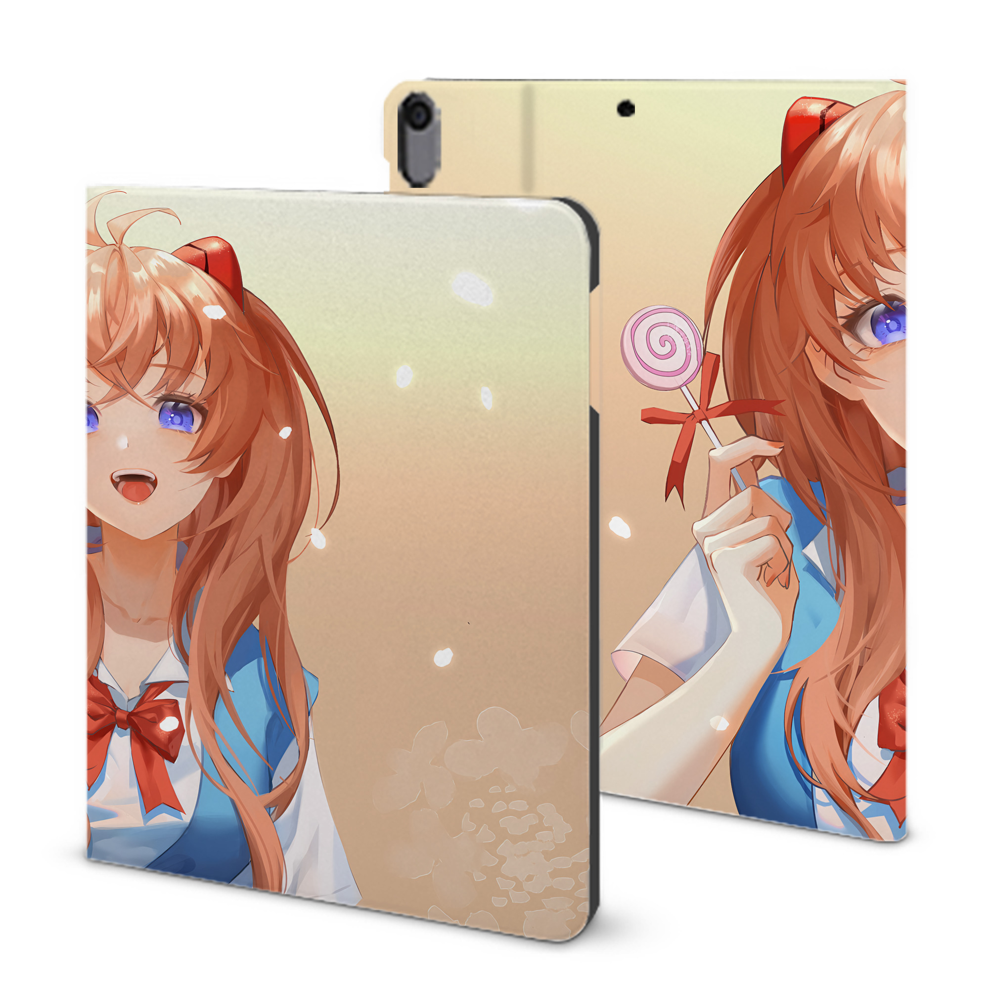 （画像用） EVA 新世紀エヴァンゲリオン IPad ケース ブック型 PUレザー TPU 耐衝撃 軽量 薄型 ペン収納なし 全面保護 IPad 各モデル対応